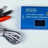 BlitzRCWorks 2~4S Li-Po Balance Charger w/ Alligator Charging Clips for F4F Wildcat RC Warbird (SM4slipobc-ac)