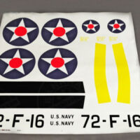 Decal for (Yellow) F4F Wildcat RC Warbird (SMLX-F4F-W18018-2)