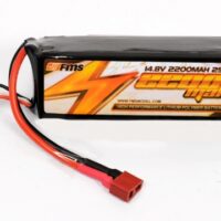 BlitzRCWorks 14.8V 2200mAh 25C LiPo Battery for F117 Nighthawk 70mm RC EDF Jet (SM2522004s)
