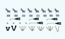 Linkage Rods / Back Plates / Screws / Bearings / Horns for F4U Corsair 1.6M RC Warbird Airplane (SMLXF4U-40)