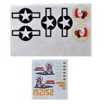 Apache Princess Decal for B-25 Mitchell Bomber RC Warbird Airplane (SMLX-B25-APD)