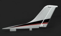 Rudder with Red Decals for Cessna 1.4M RC Trainer Airplane (SMSM-FT-13)
