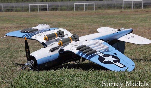 Remote Control Electric Warbird Plane