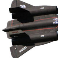 Top and Bottom Fuselage for SR71 Black Bird (SMLXSR71-04)