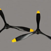 Propeller (Positive/Reverse) for B-25 Mitchell Bomber RC Warbird (SMLX-B25-PROPS)
