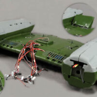 Middle Wing Section Set (with ESC & Main Retracts Installed) for B-25 Mitchell Bomber RC Warbird Airplane (SMLX-B25-MDS-S)