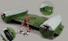 Middle Wing Section Set (with ESC & Main Retracts Installed) for B-25 Mitchell Bomber RC Warbird Airplane (SMLX-B25-MDS-S)