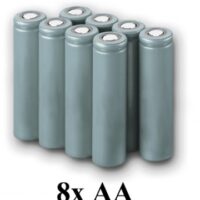 BlitzRCWorks AA Battery x 8pcs for F-35 Lightning II RC EDF Jet (SM8xAABatt)