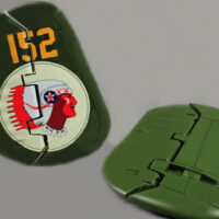 Rudders for B-25 Mitchell Bomber RC Warbird Airplane (SMLX-B25-RD)